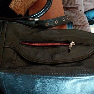 Black Leather Womens Bag